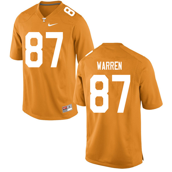 Men #87 Jacob Warren Tennessee Volunteers College Football Jerseys Sale-Orange